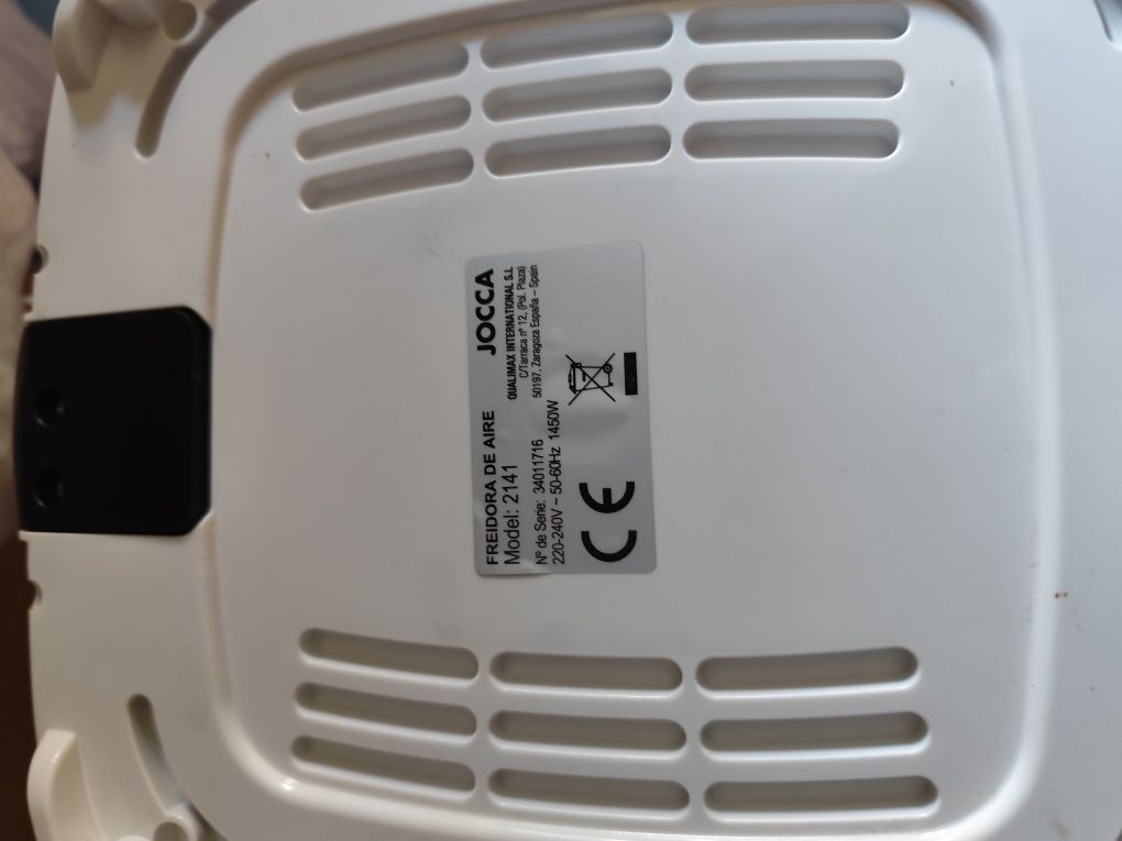 Cesto para air fryer, branca, novo