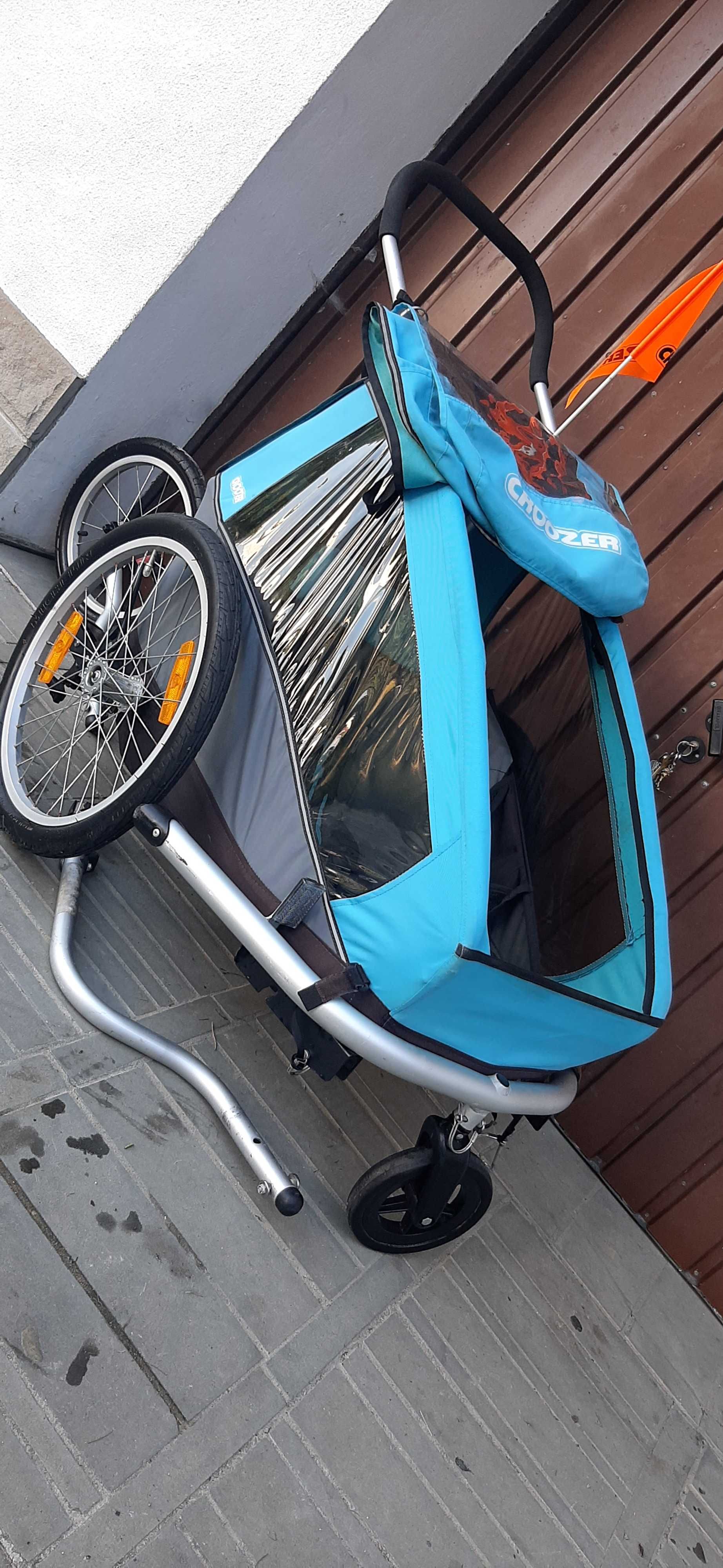Croozer kid 1 przyczepka rowerowa 3w1 jogger komplet bdb
