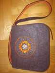 Torba filcowa z haftem vintage