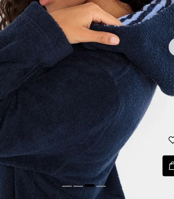 Szlafrok z frotte z bawełny organicznej