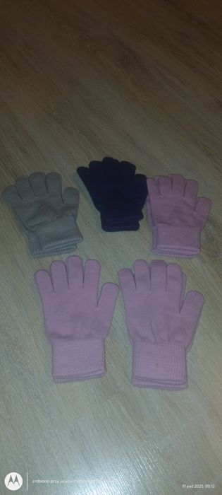 5 par rękawiczek dziecięcych - nowe