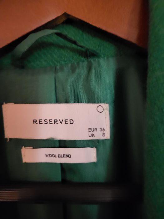 Reserved  plaszcz z wełną S,M,L