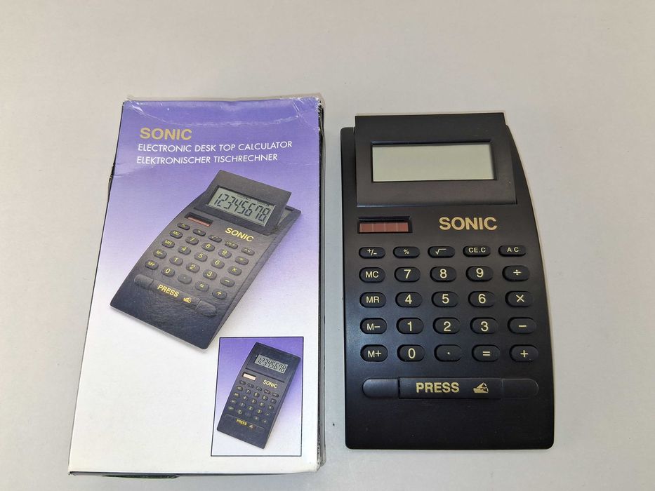 N139 Kalkulator Biurkowy Stacjonarny SONIC Classic Duży Wyświetlacz