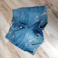 Zara xxs 32 spodenki jeansowe