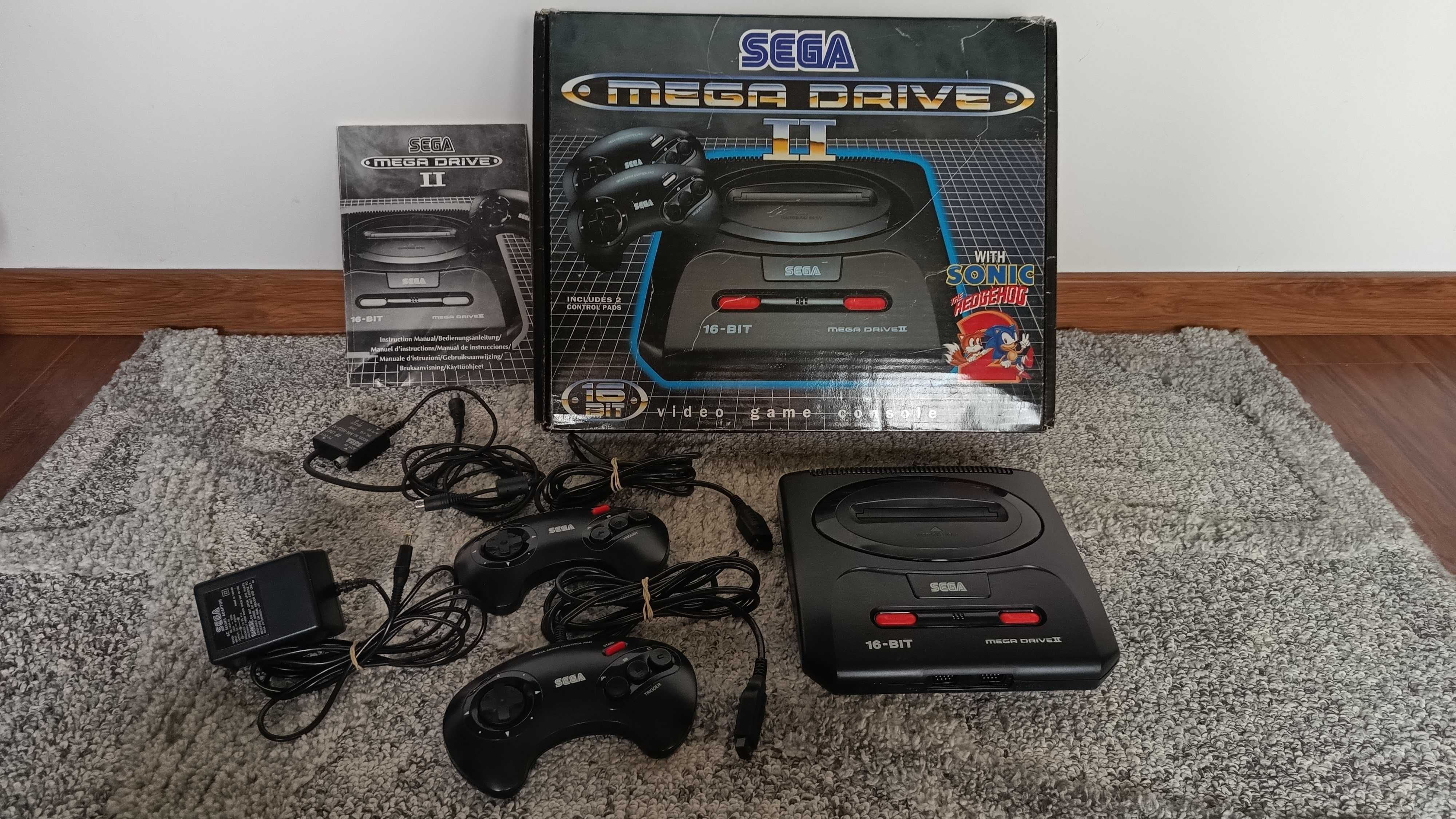 Sega Megadrive 2 box komplet + gry SUPER stan