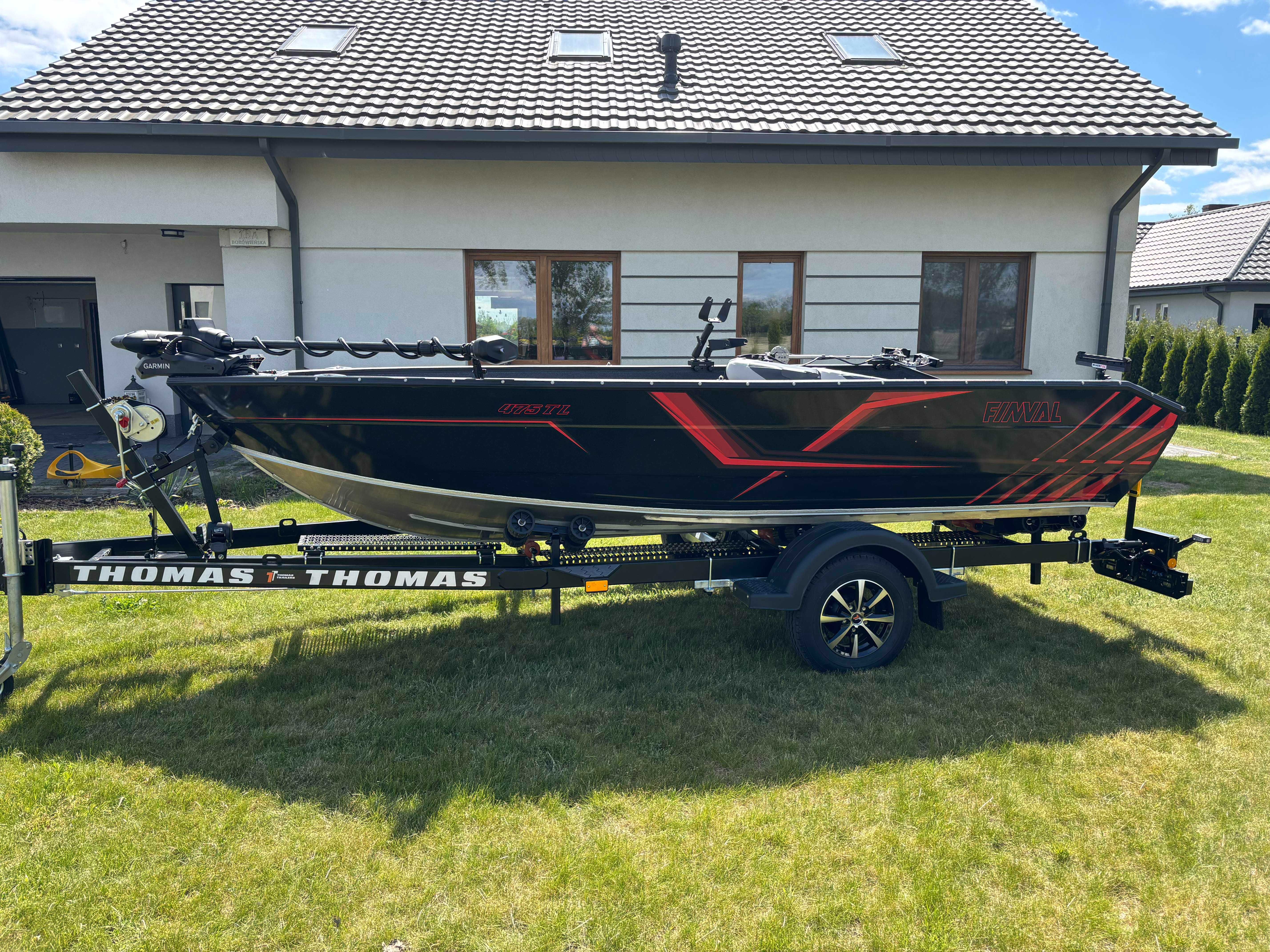 Łódź Finval 475 Tiller - Przyczepa Thomas - Honda BF100 25r Faktura