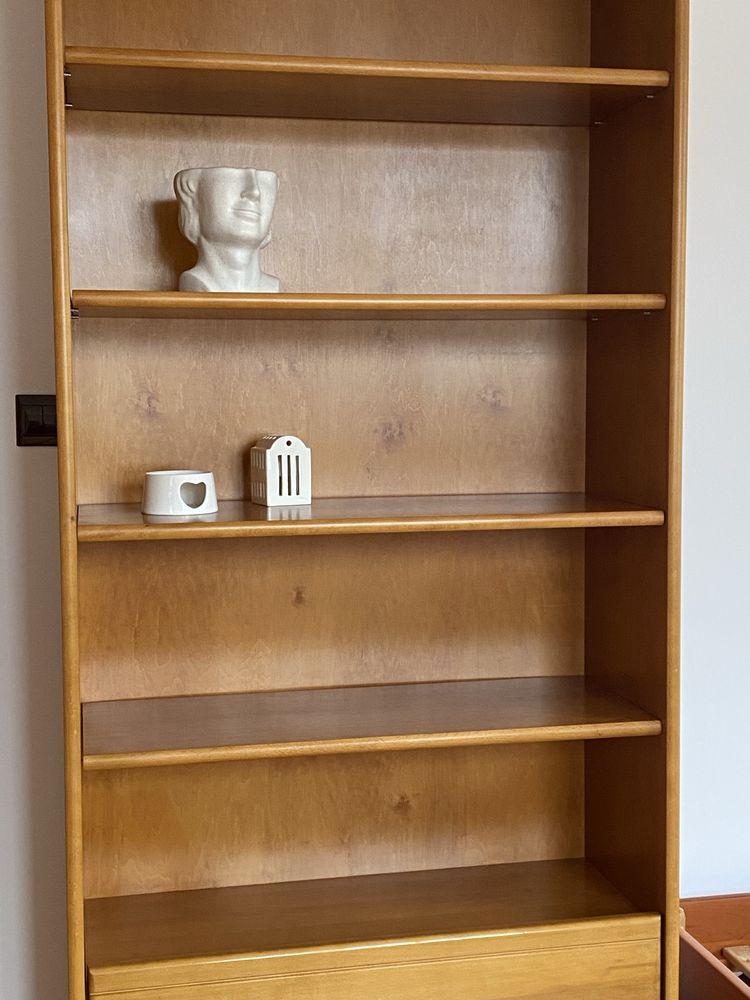 Regał/ biblioteczka Meble Swarzędzkie / Swarzędz drewno 90/210 cm