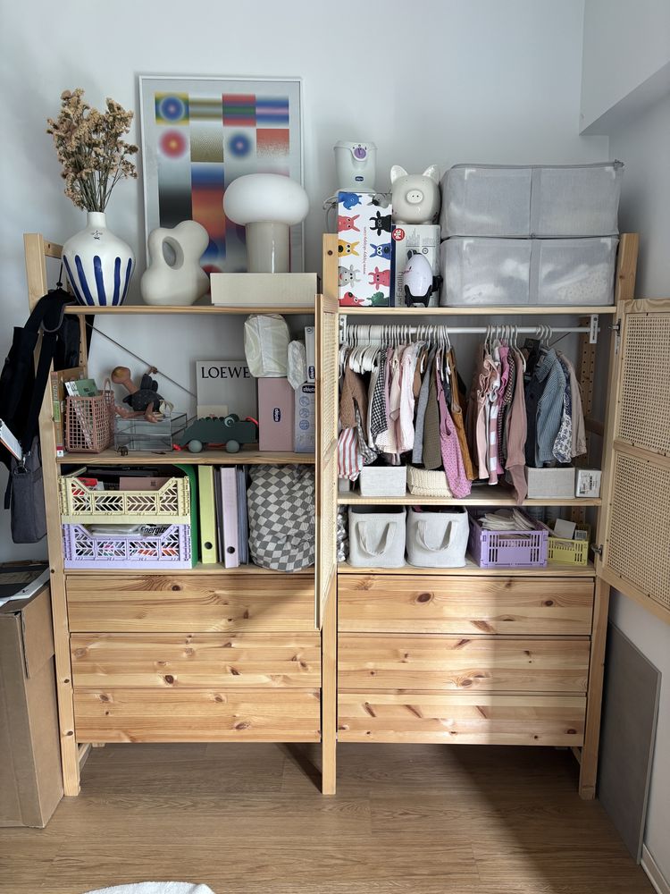 Gavetas Estante Ikea IVAR
