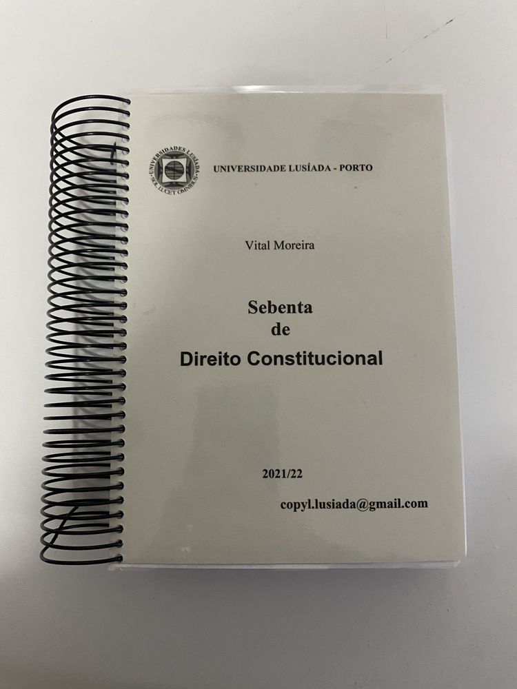 Sebenta de Direito Constitucional