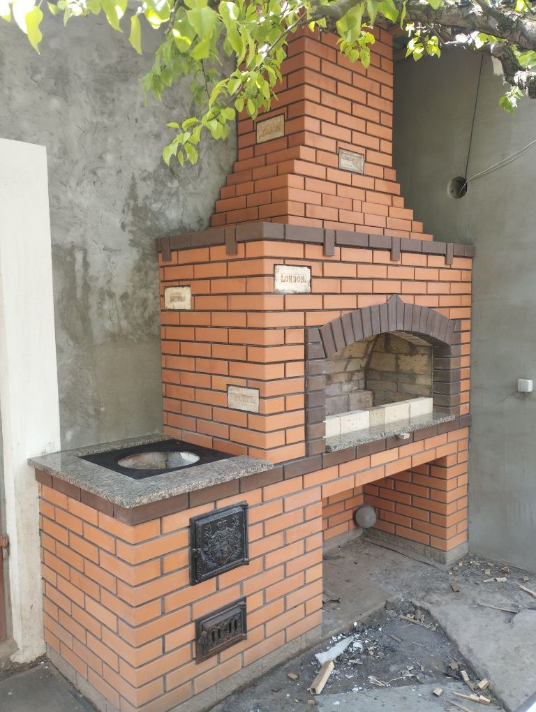 Каменщик камины барбекю