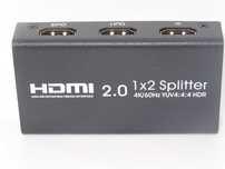 Rozgałęźnik, rozdzielacz HDMI 2.0 1X2 Splitter 4K/60Hz YUV4:4:$ HDR