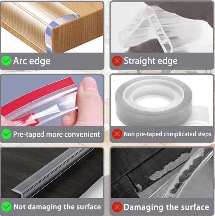 Ochraniacz krawędzi, silikonowe ochraniacze na rogi dla dzieci