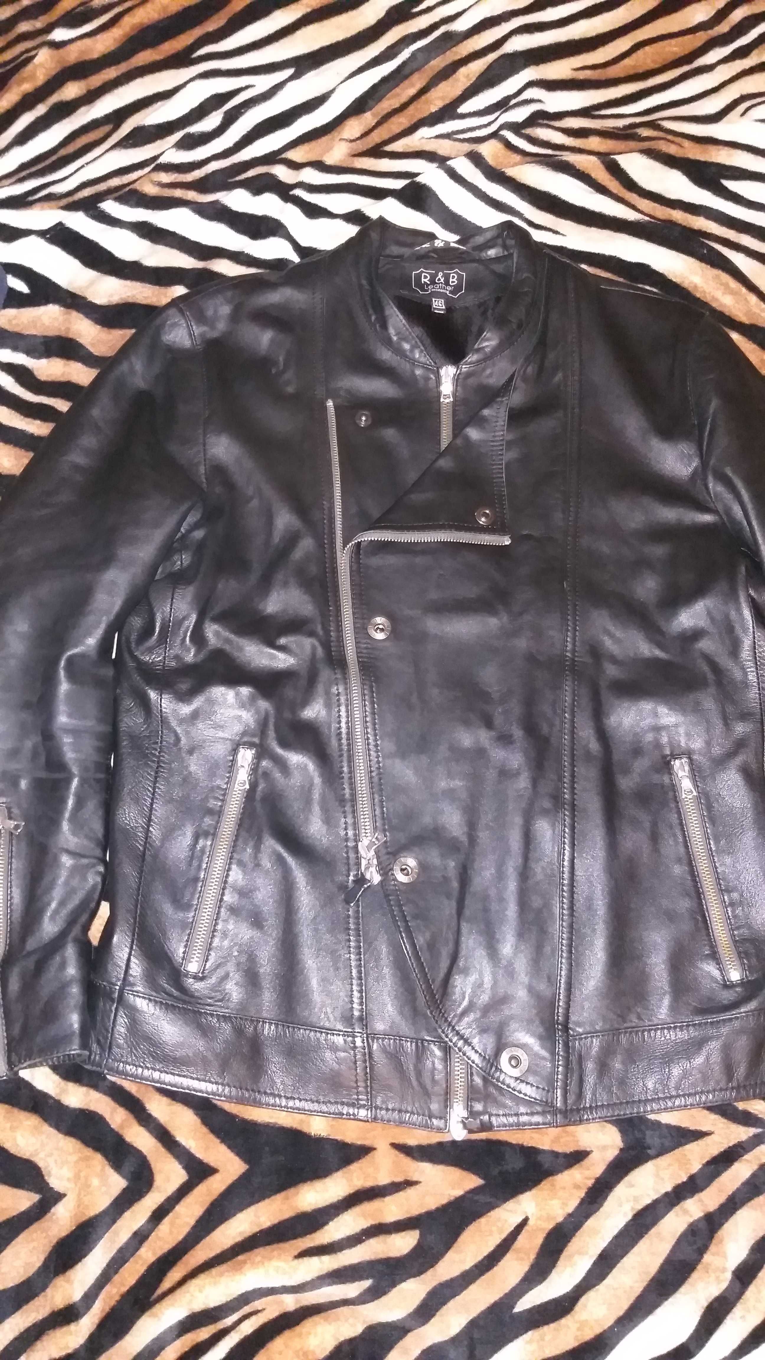 Куртка-косуха, кожаная, демисезонная R&B Leather