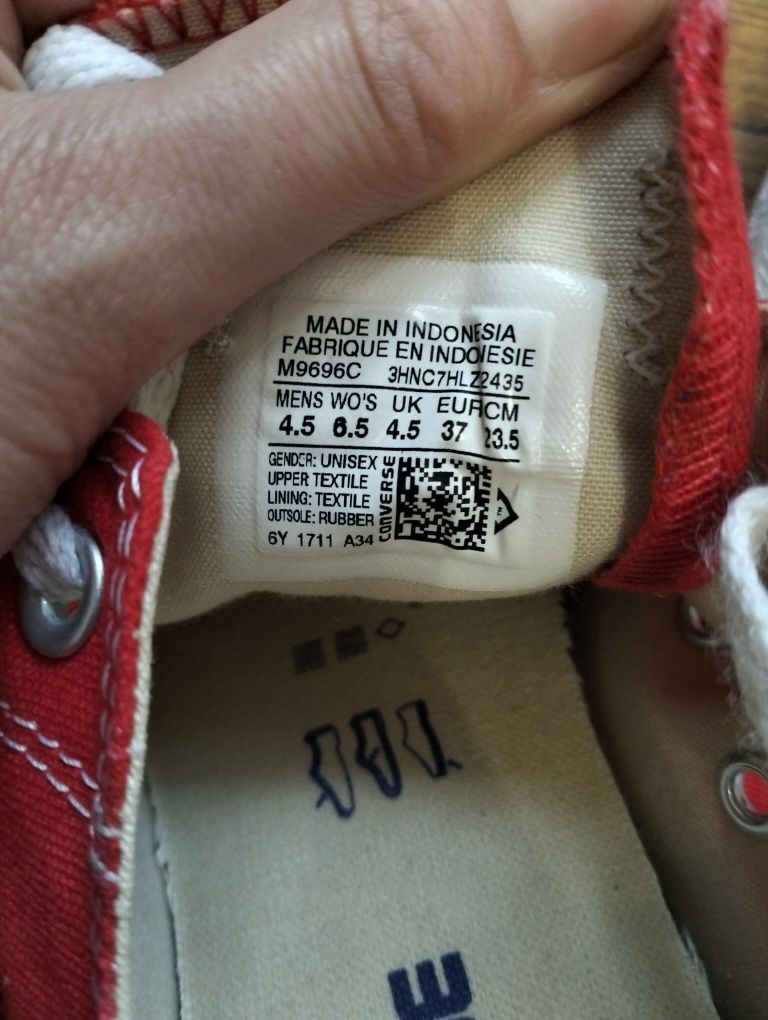 Червоні кеди Converse оригінал