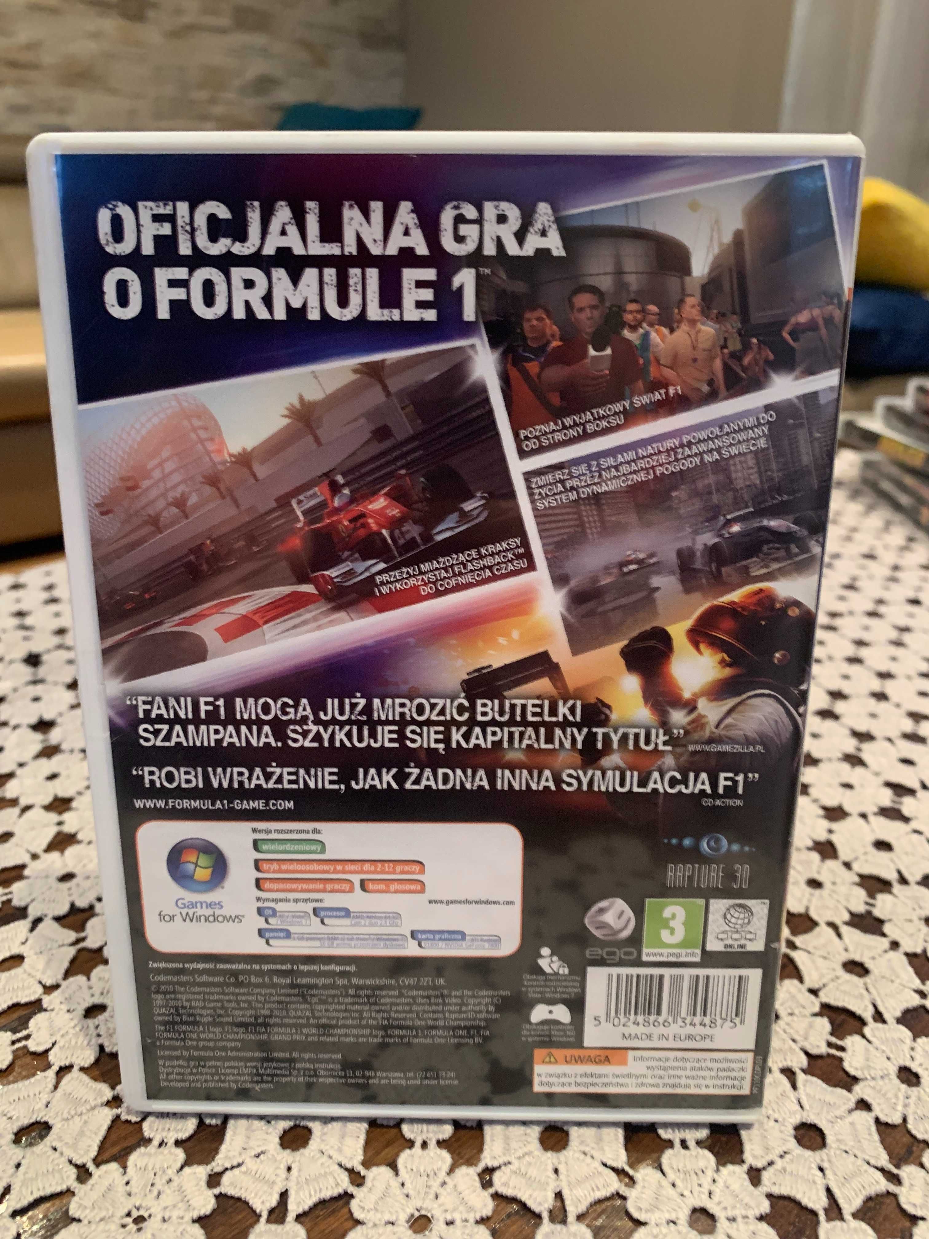 Gra na PC Formuła 1 Formula 1 F1 2010!