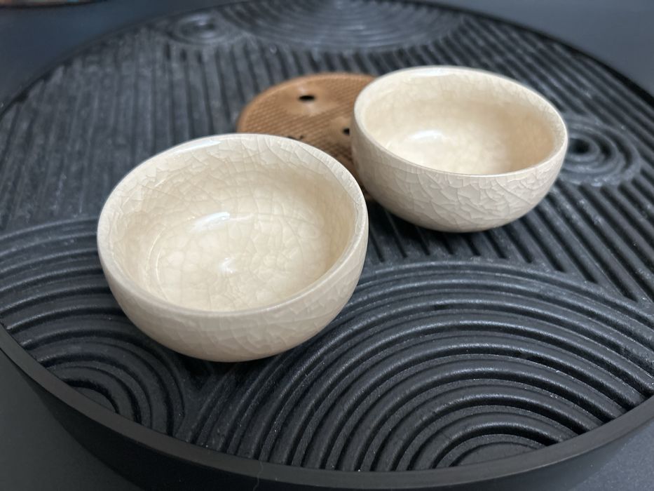 Піали для пуеру «Колотий лід» кераміка набір із 2 шт