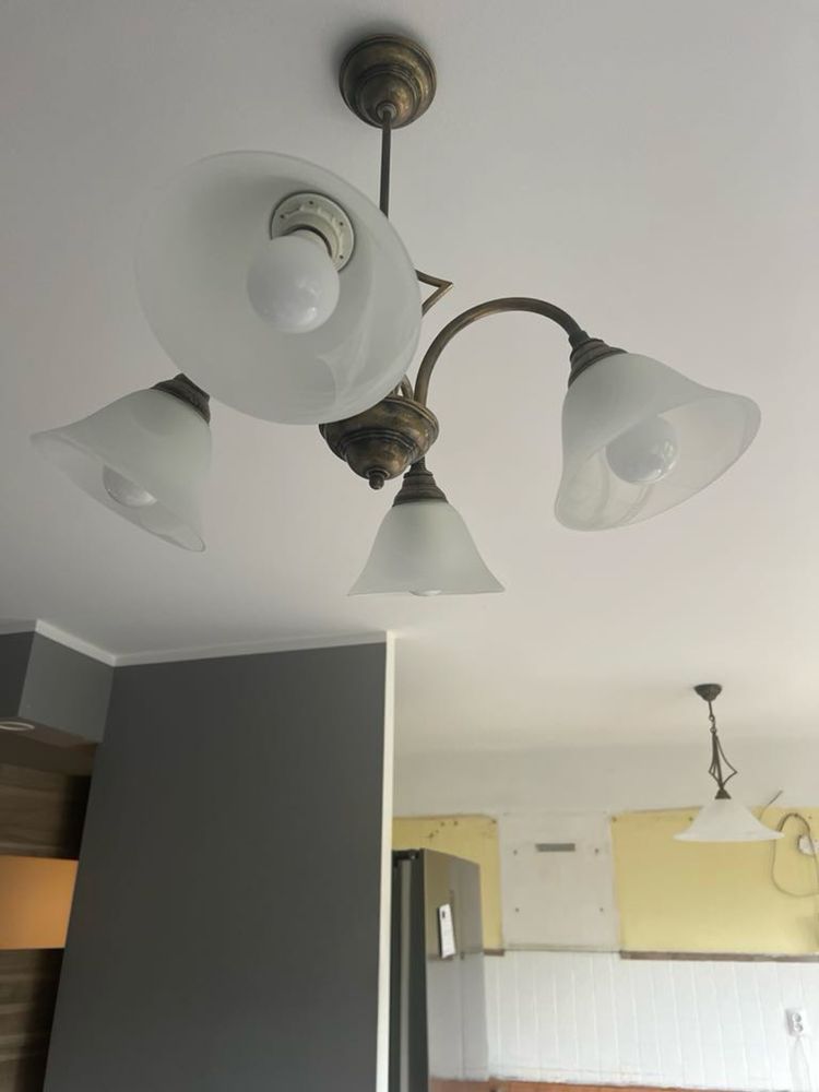 Zestaw trzech Lamp domowe żyrandol lampa stojąca