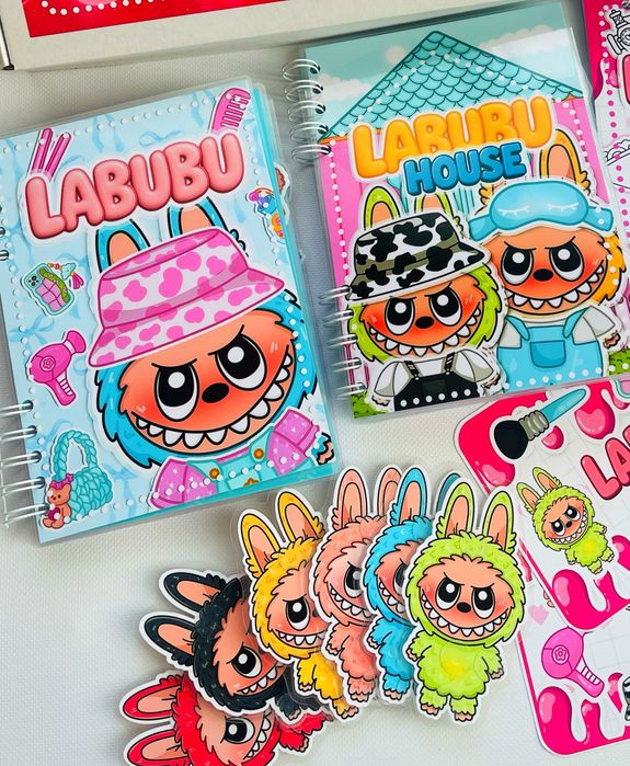 Лабубу бокс гра на липучках ліпучках альбом книжка  ла бубу labubu
