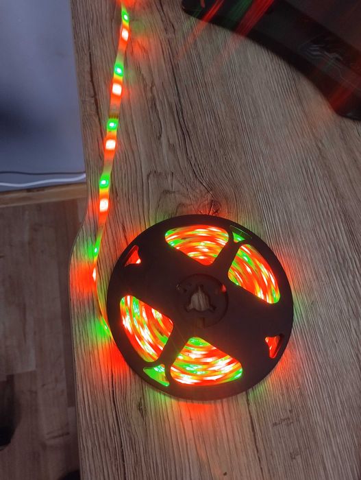 Ledy RGB + okablowanie + pilot