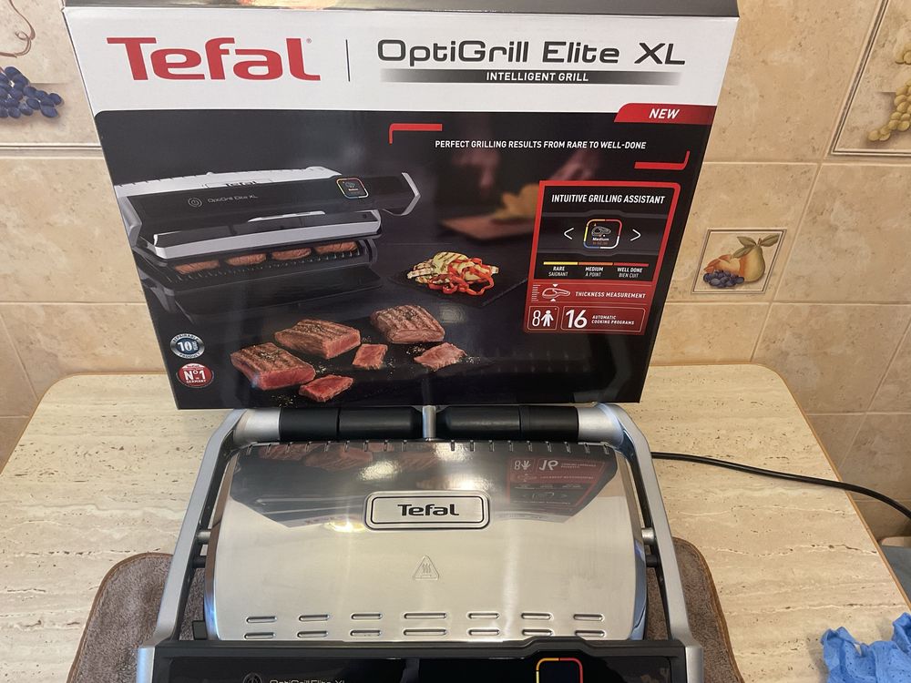 Tefal OptiGrill Elite XL GC760D30 без торга