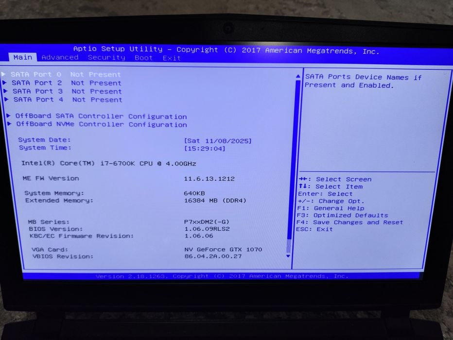 Геймерский Clevo P750DM2 i7 6700K Nvidia GTX1070 8gb, 16GB , 256Gb ssd