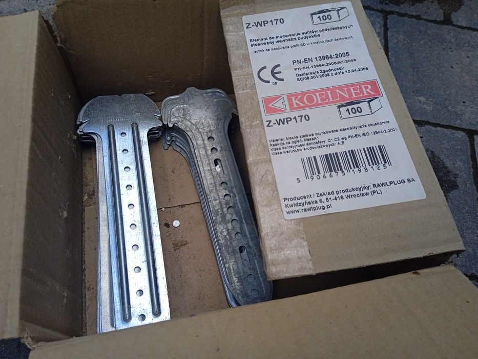 wieszak grzybkowy do poddaszy do profilu cd 33 sztuki i wieszak es 200