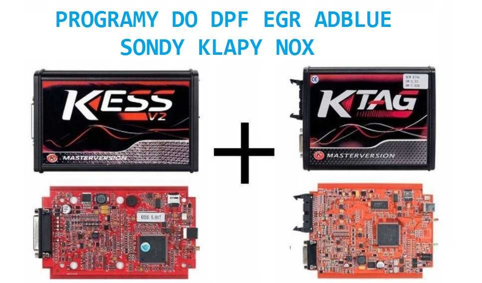 Tanio Zestaw Kess Ktag Davinci instrukcja usuń egr dpf mapy chip K-tag