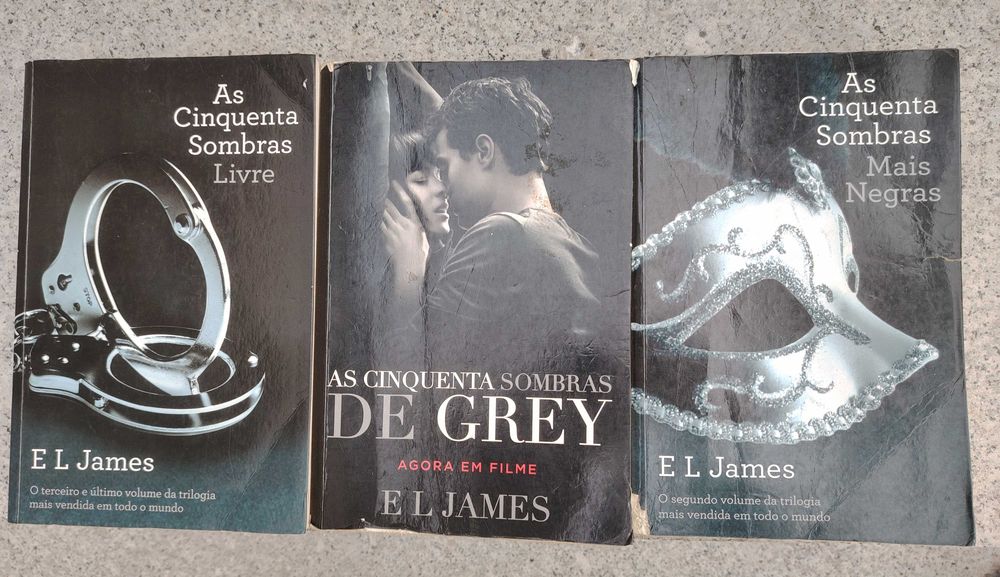 3 livros As Cinquenta Sombras