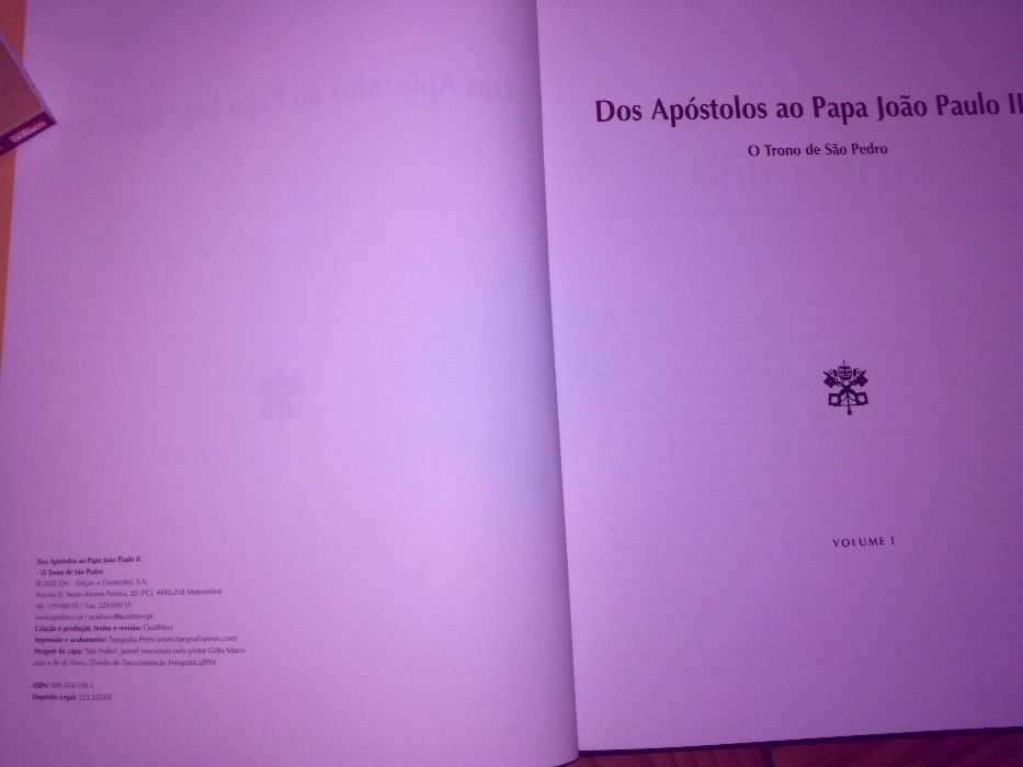 Livro "Dos Apóstolos ao Papa João Paulo II"