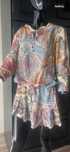 Kolorowa sukienka boho ONE S/M na lato azteckie wzory asymetryczna