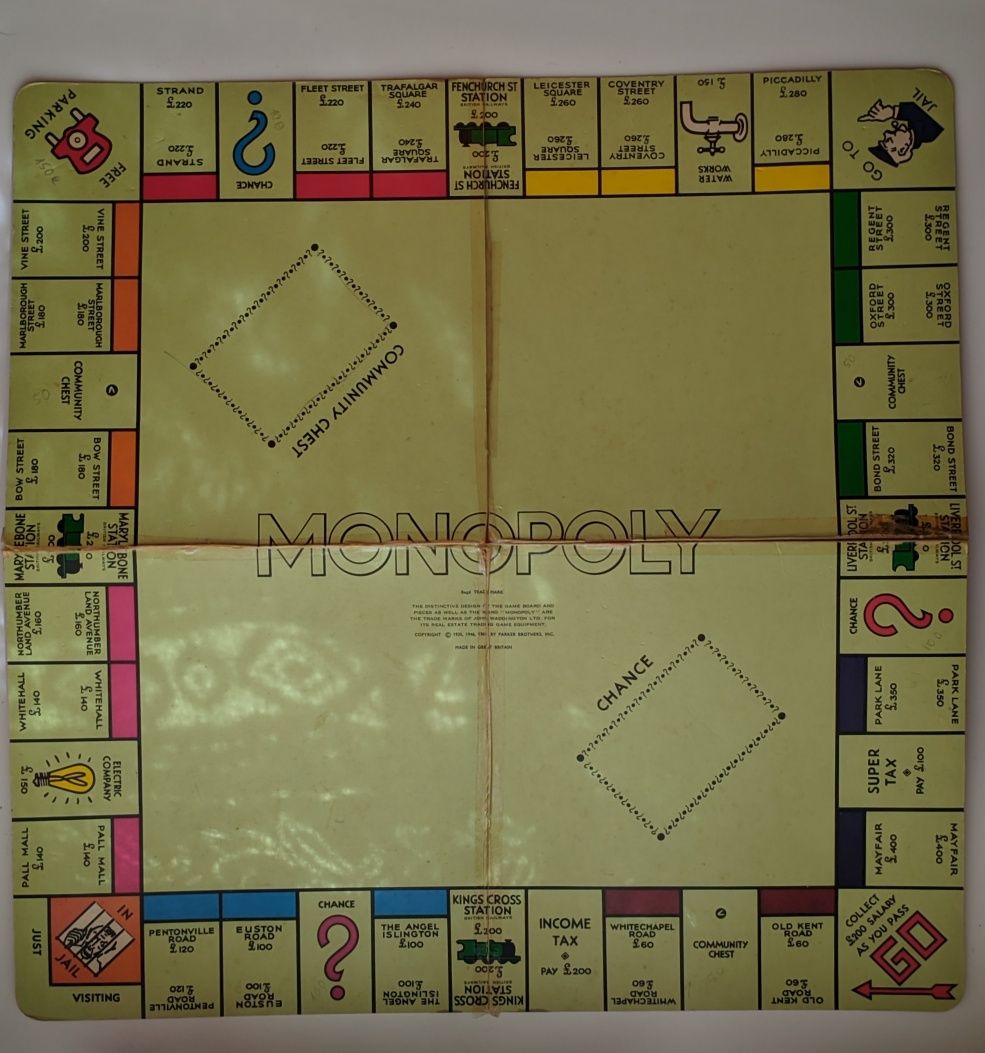 Jogo Monopoly antigo de 1984 - Waddingtons