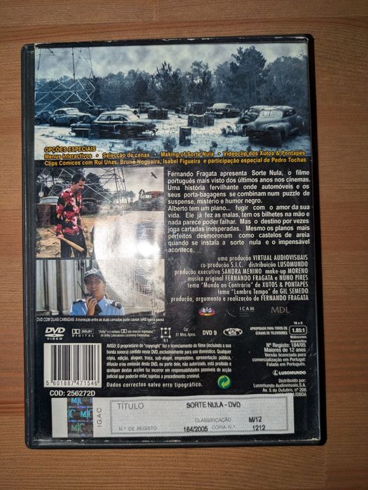 DVD " Sorte Nula " 2004 (Como Novo)