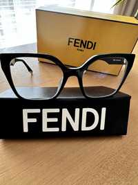 Okulary korekcyjne Fendi, czarne