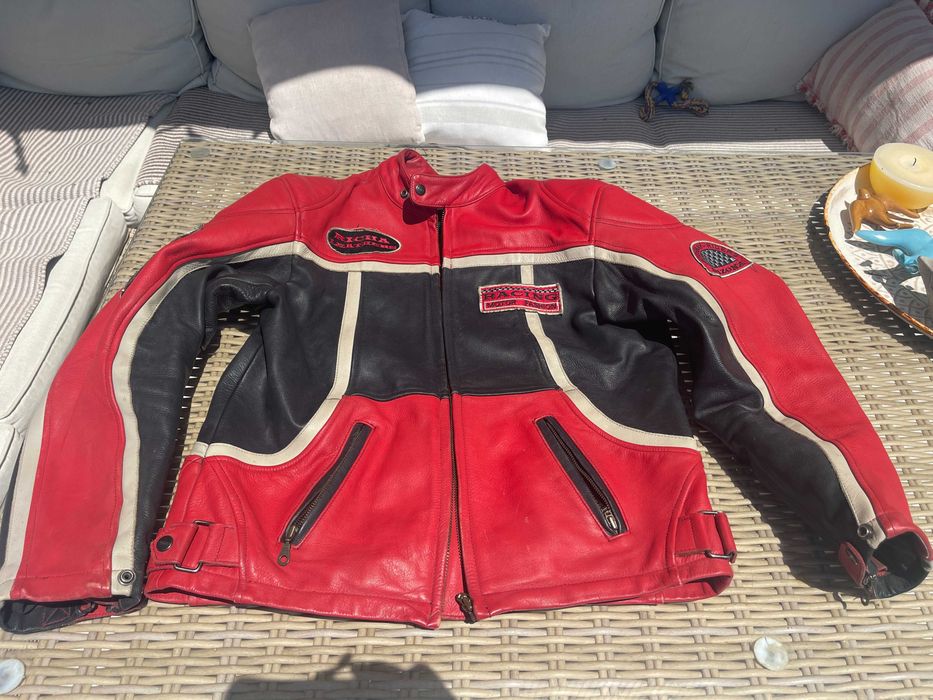 jaqueta de Couro Richa para Motociclismo - Tamanho M - Estilo Vintage