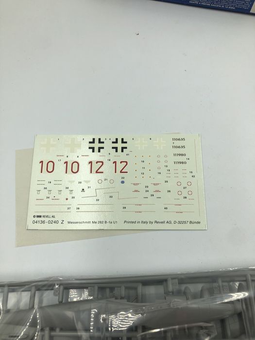 Model samolotu Revell messerschmitt me-262