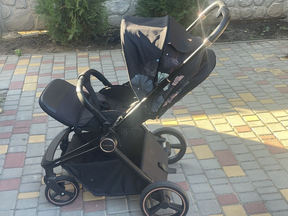 Коляска універсальна в тканині 2в1