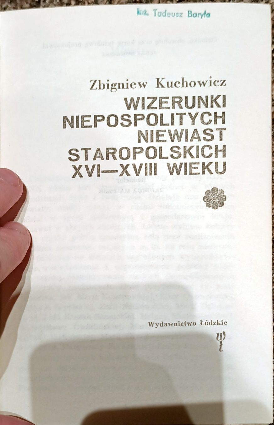 Zbigniew Michniewicz Wizerunki Niepospolitych Niewiast Staropolskich