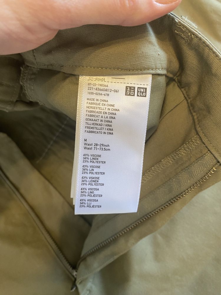 Льняные брюки Uniqlo M