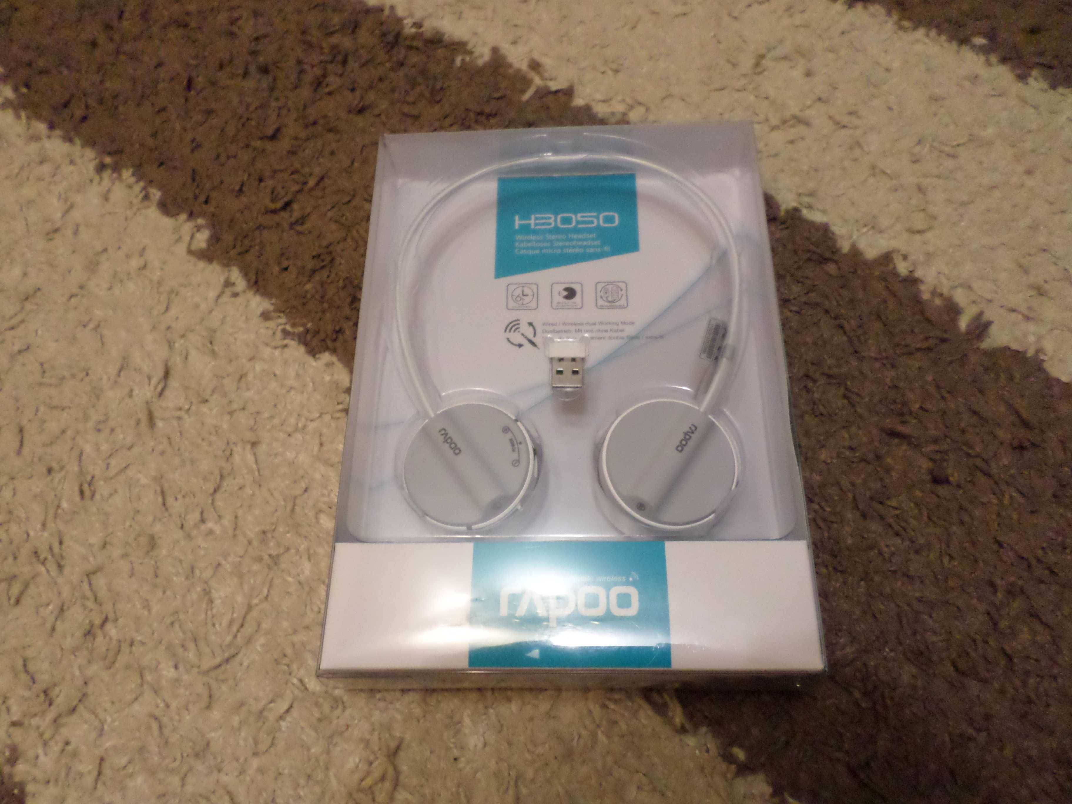 Наушники Гарнитура Rapoo Wireless Stereo H3050 Grey Серые