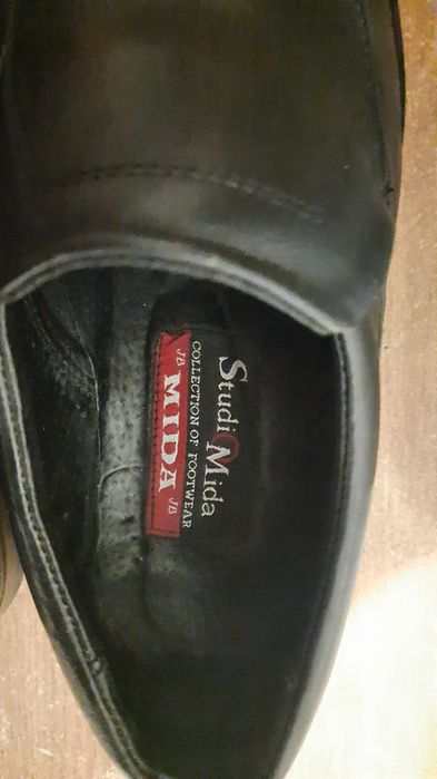 Туфли мужские кожа MIDA р.40, замш р.45.