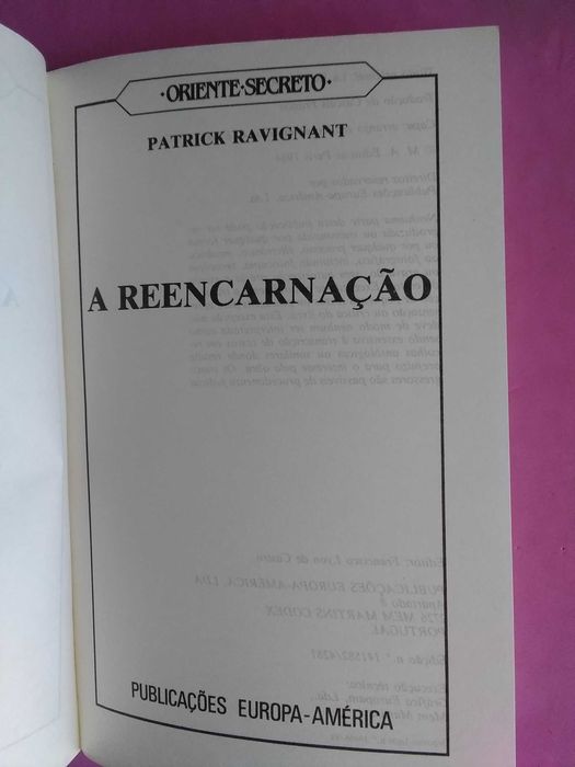 A Reencarnação por Patrick Ravignant