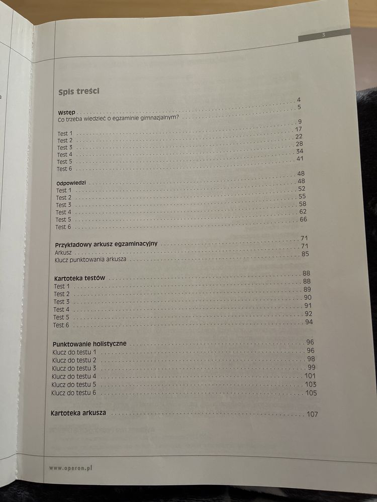 Testy i arkusze z matematyki Operon