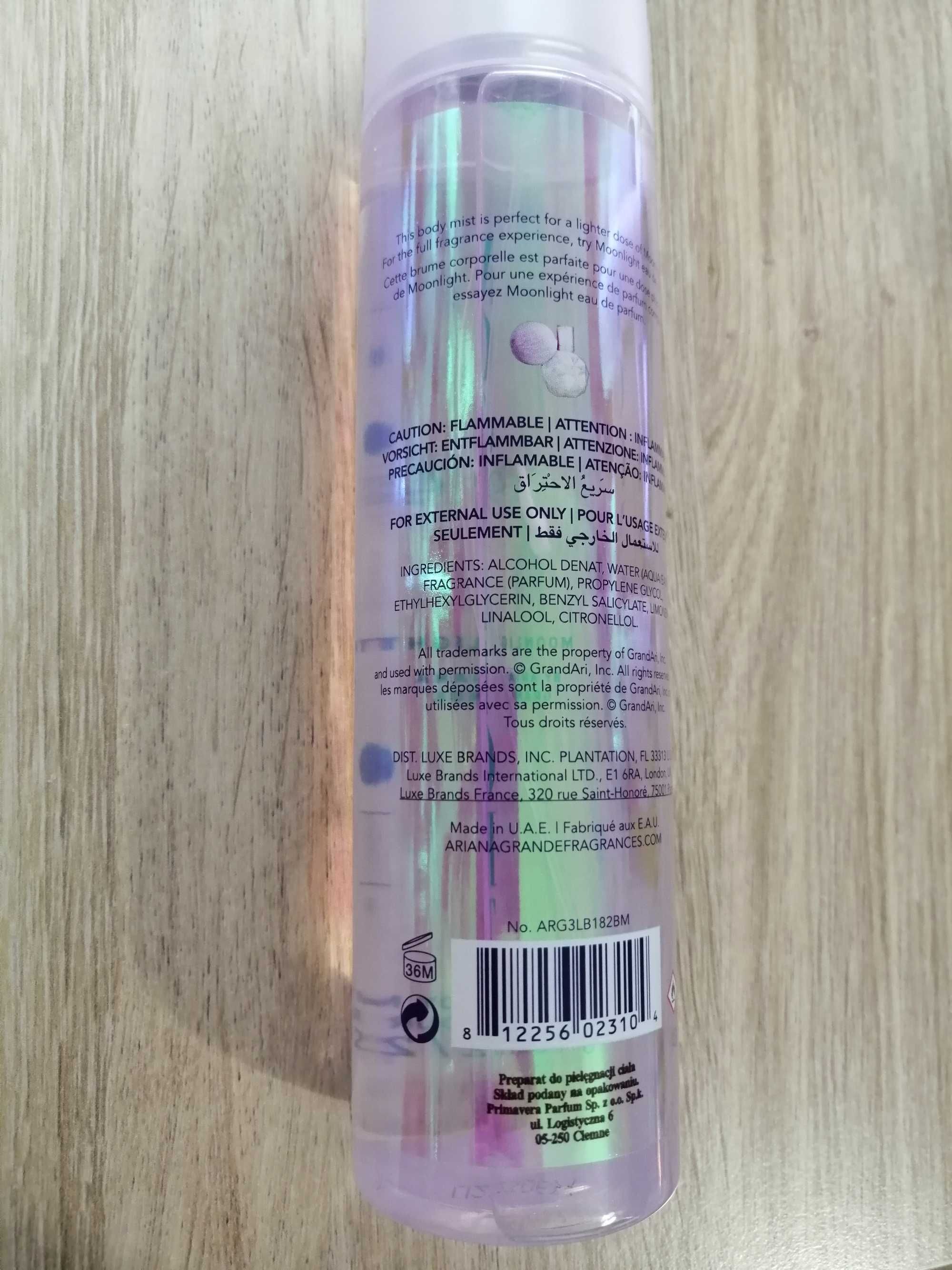 Mgiełka mist zapach perfumy Ariana Grande Moonlight 236 ml