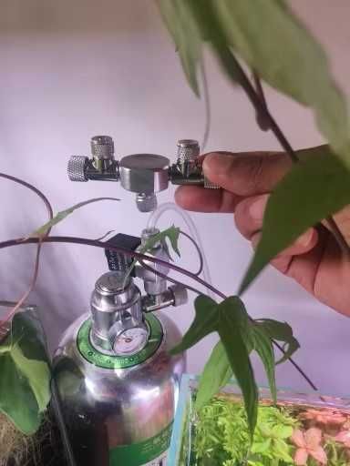 Akwarium rozdzielacz CO2 zawór iglicowy