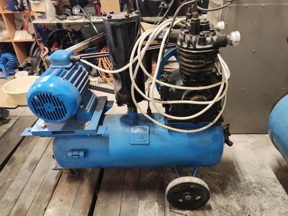 Sprężarka kompresor dwutłokowy 400V 100L