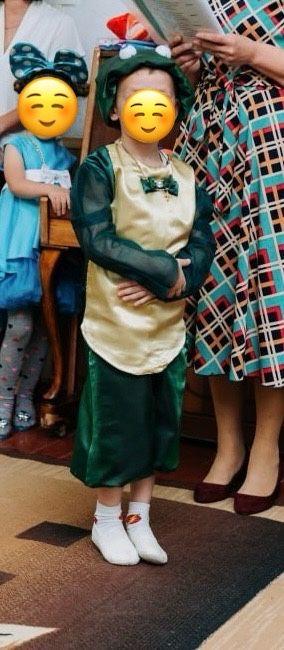 Костюм вовчика , промінчика, жабки , гусака, курочки та зайчика