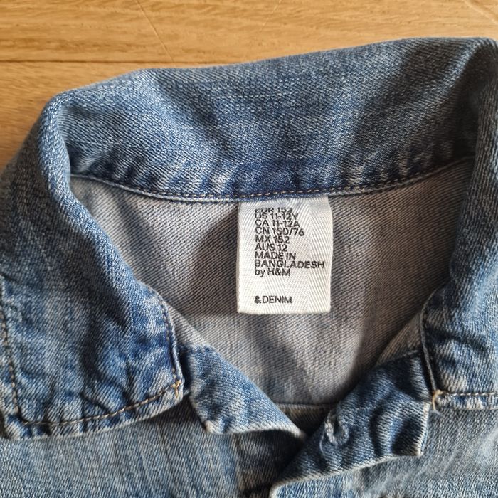 Kurtka dziewczęca jeansowa dżinsowe 152 H&M