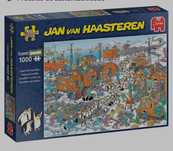 Comic puzzle Jan Van Haasteren feito em moldura Expedição ao Sul