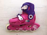 Patins e kit de proteção individual - menina Tam 28-30