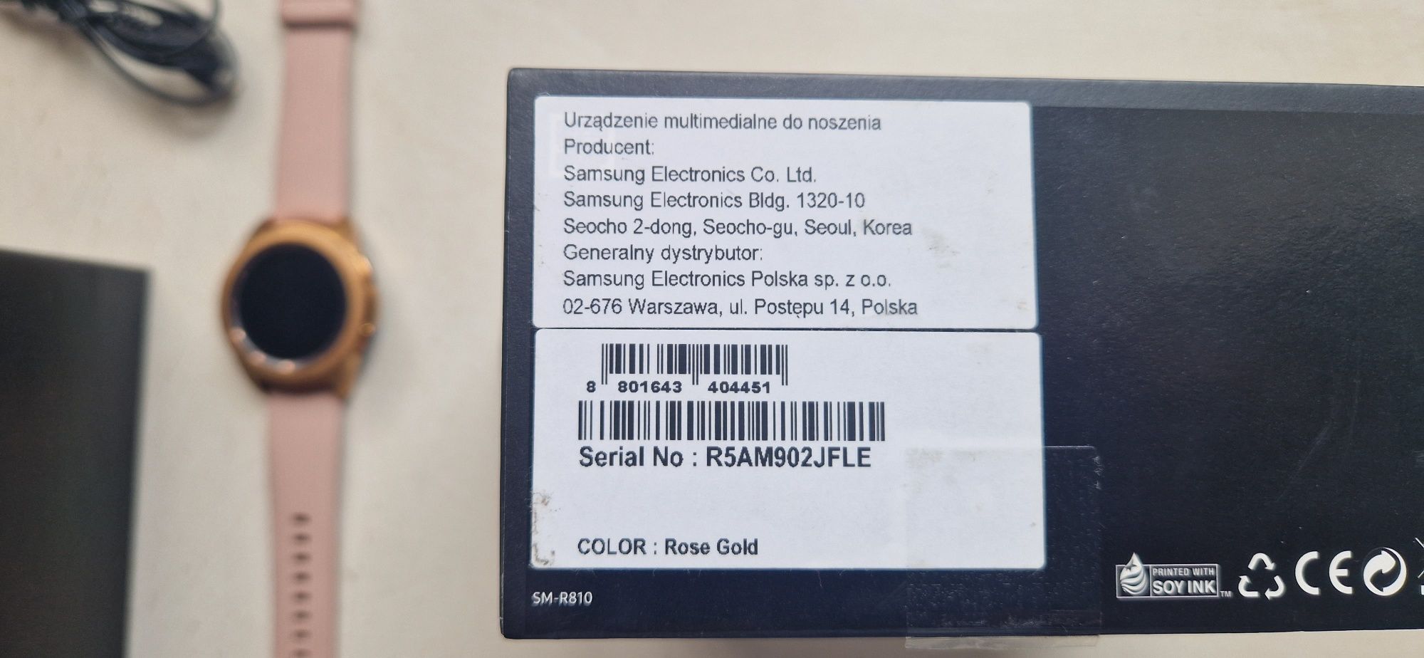Smartwatch Samsung Galaxy SM 810 42 Rose Gold